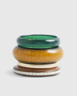 Brown Bangle Stack