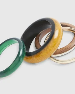 Brown Bangle Stack