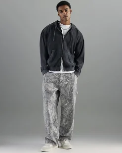 Brown Camouflage Baggy Fit Jeans