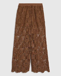Brown Crochet Trousers