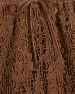 Brown Crochet Trousers