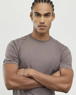 Brown Essential Muscle Fit Stretch T-Shirt