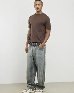 Brown Essential Slim Fit Midweight T-Shirt