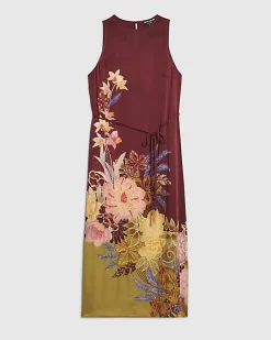 Brown Floral Maxi Dress
