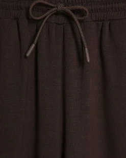 Brown High Waisted Premium Wide Leg Joggers