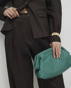Brown High Waisted Tapered Trousers