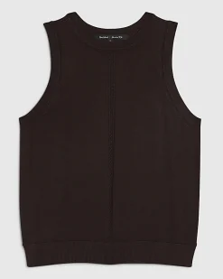 Brown Knitted Vest Top