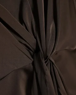 Brown Knot Front Top