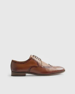 Brown Leather Brogue Shoes