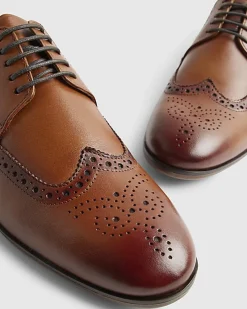 Brown Leather Brogue Shoes