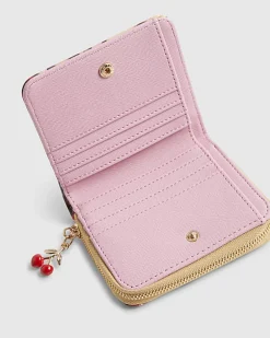 Brown Leopard Cherry Patent Mini Purse