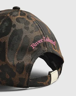 Brown Leopard Jaquard Cap
