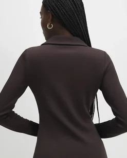 Brown Long Sleeve Premium Button Up Shirt