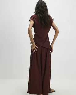 Brown Maxi Skirt