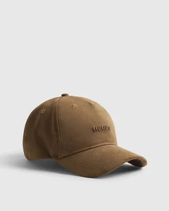 Brown MCMXII Faux Suede Cap