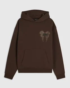 Brown Oversized Fit Kagoshima Dragon Hoodie