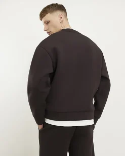 Brown Oversized Fit Premium Sweatshirt