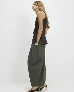 Brown Premium Halter Neck Top