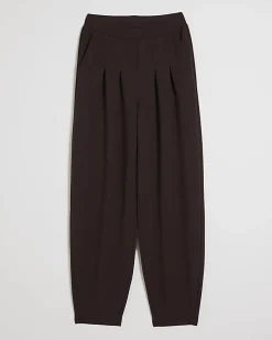 Brown Premium Pleat Front Trousers