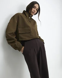 Brown Premium Pleat Front Trousers