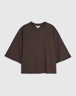 Brown Premium Short Sleeve Raglan Top