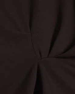 Brown Premium Short Sleeve Tuck Side Top