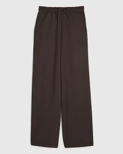 Brown Premium Wide Leg Joggers