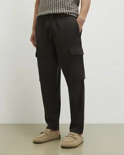 Brown Regular Fit Cargo Trousers