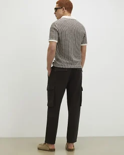 Brown Regular Fit Cargo Trousers