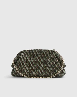 Brown RI Studio Weave Oversized Clutch Bag