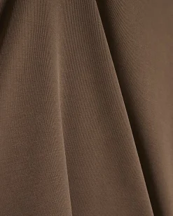 Brown Short Sleeve Batwing Top