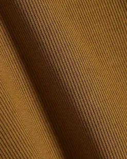 Brown Sleeveless Ribbed Tank Top