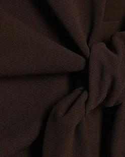 Brown Sleeveless Tie Side Top
