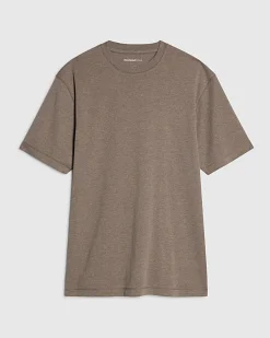Brown Slim Fit Crew Neck Lightweight T-Shirt