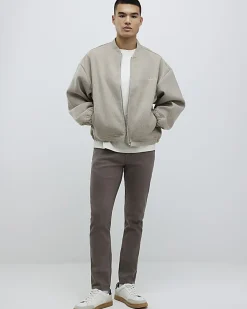 Brown Slim Fit Stretch Jeans