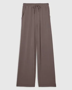 Brown Soft Touch Wide Leg Trousers