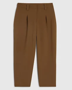 Brown Straight Leg Trousers