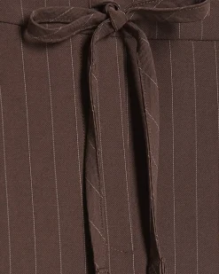 Brown Stripe Soft Tailored Trousers