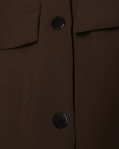 Brown Structured Boxy Trophy Jacket