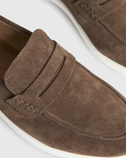Brown Suede Loafers