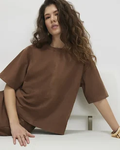 Brown Suede T-Shirt