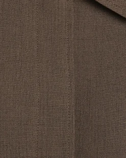 Brown Tailored Shacket