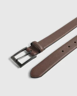 Brown Textured Belt