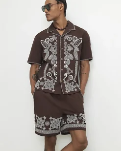 Brown Tufting Shirt