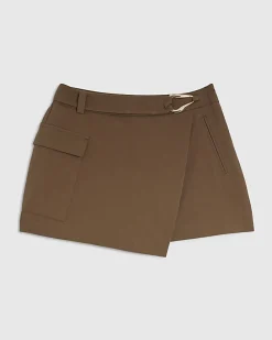 Brown Utility Skort