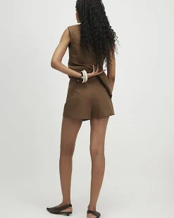 Brown Utility Skort