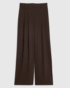 Brown Wide Leg Trousers
