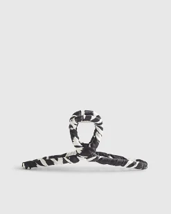 Brown Zebra Print Hair Claw Clip