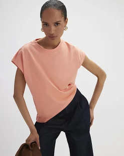 Coral Grown On Sleeve T-Shirt