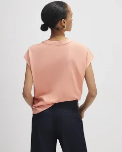 Coral Grown On Sleeve T-Shirt